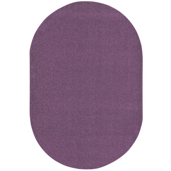 Kid Essentials Endurance 12' x 7'6" Oval Area Rug in Color Purple