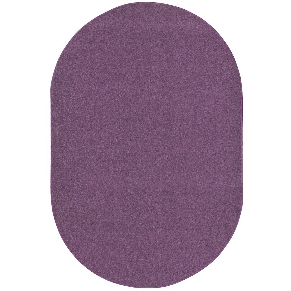 Kid Essentials Endurance 12' x 7'6" Oval Area Rug in Color Purple
