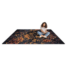 Kid Essentials Eruption 5'4" x 7'8" Area Rug in Color Tangerine