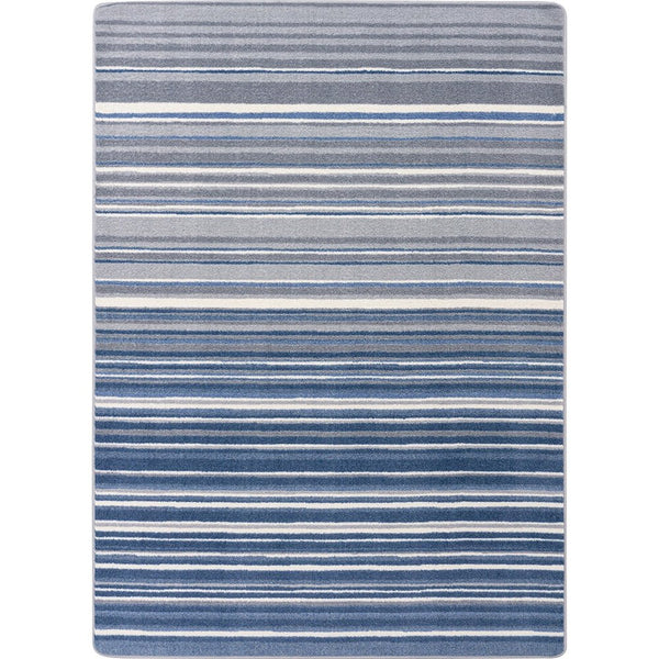 Kid Essentials Fine Line 5'4" x 7'8" Area Rug in Color Marine