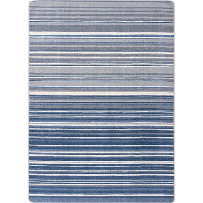 Kid Essentials Fine Line 5'4" x 7'8" Area Rug in Color Marine