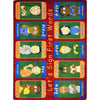Kid Essentials First Signs 7'8" x 10'9" Area Rug in Color Multi