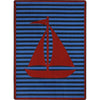 Kid Essentials Following Seas 5'4" x 7'8" Area Rug in Color Red