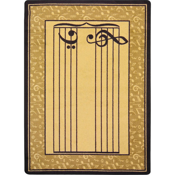 Kid Essentials Fully Staffed 5'4" x 7'8" Area Rug in Color Sand