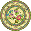 Kid Essentials Good Bugs 5'4" Round Area Rug in Color Multi