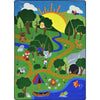 Kid Essentials Happy Forest 7'8" x 10'9" Area Rug in Color Multi