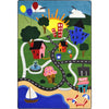 Kid Essentials Happy Town 7'8" x 10'9" Area Rug in Color Multi