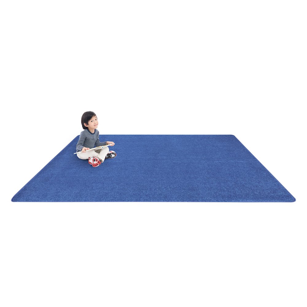 Kid Essentials Just Kidding 6' x 9' Area Rug in Color Cobalt Blue