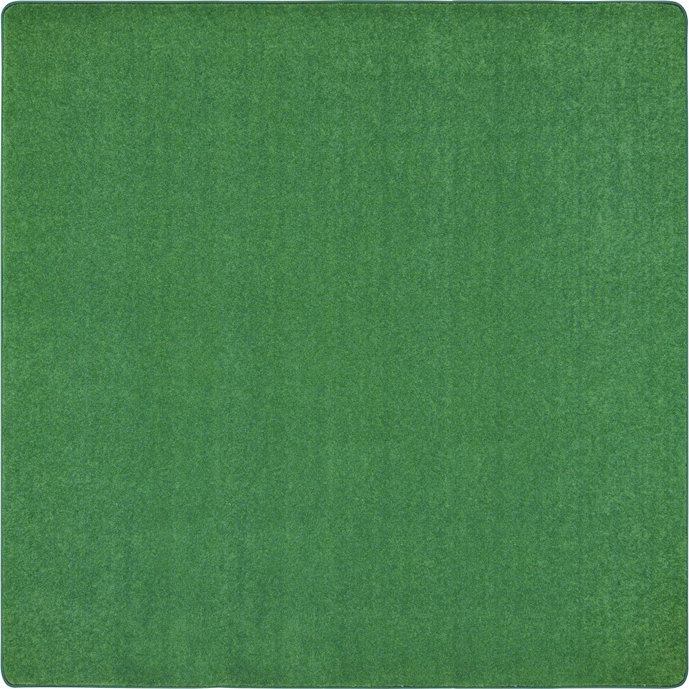 Kid Essentials Just Kidding 12' x 12' Area Rug in Color Grass Green