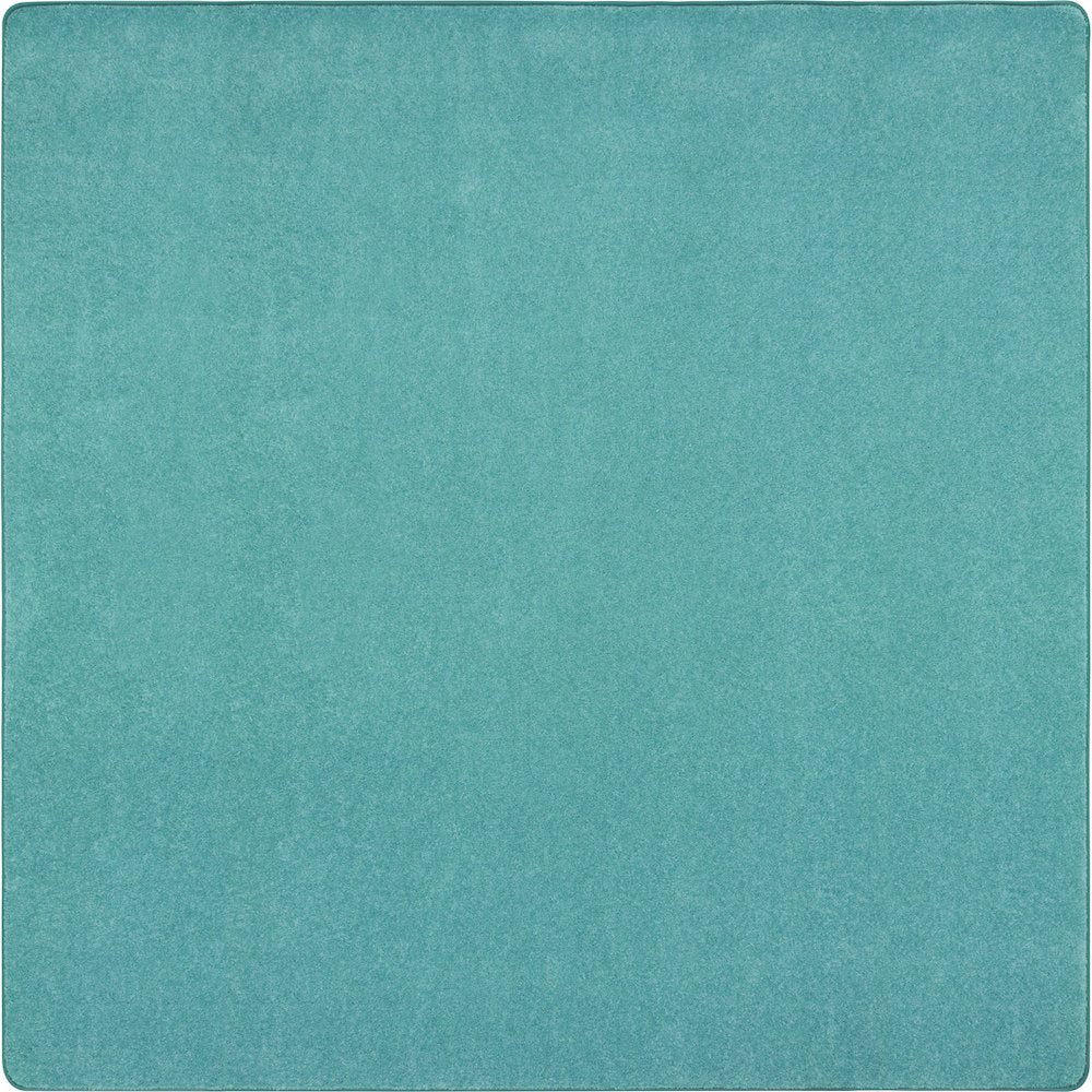 Kid Essentials Just Kidding 12' x 12' Area Rug in Color Seafoam
