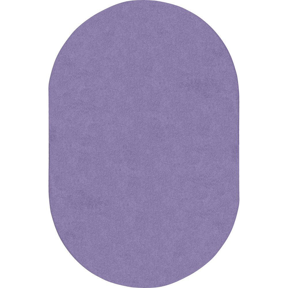 Kid Essentials Just Kidding 12' x 7'6" Oval Area Rug in Color Very Violet