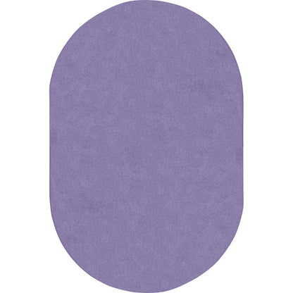 Kid Essentials Just Kidding 12' x 7'6" Oval Area Rug in Color Very Violet