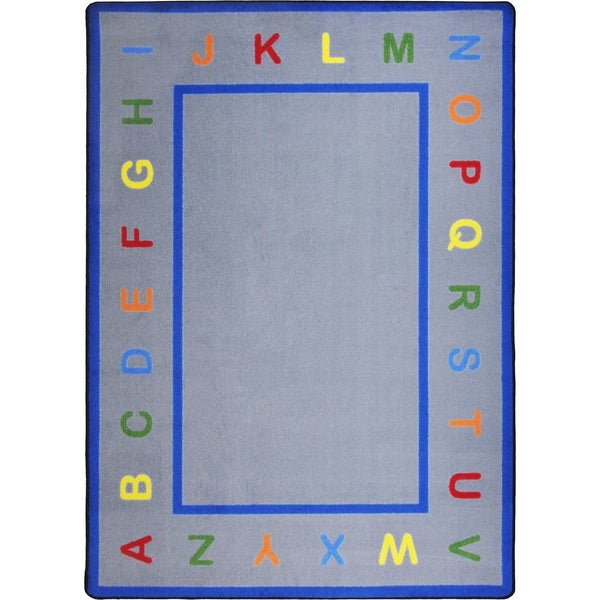 Kid Essentials Learn Your Letters 7'8" x 10'9" Area Rug in Color Multi