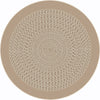 Kid Essentials Like Home 5'4" Round Area Rug in Color Beige