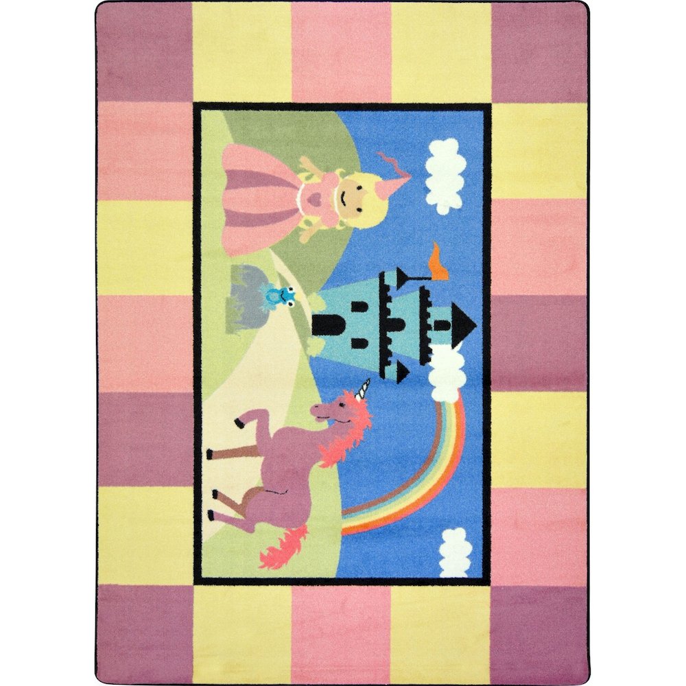 Kid Essentials Lil' Princess 5'4" x 7'8" Area Rug in Color Multi