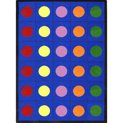 Kid Essentials Lots of Dots 10'9" x 13'2" Area Rug in Color Multi