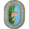 Kid Essentials Mary's Lamb 5'4" x 7'8" Oval Area Rug in Color Multi