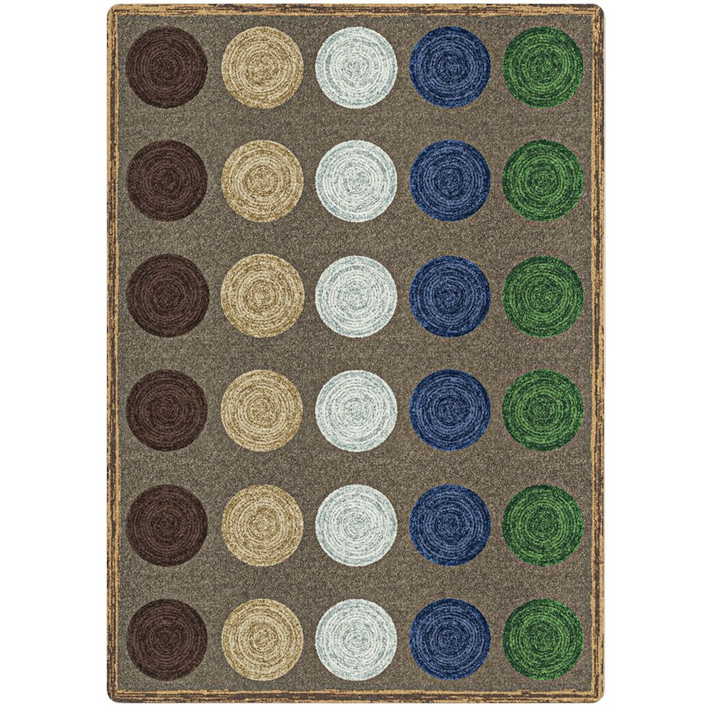 Kid Essentials Mindful Seating 10'9" x 13'2" Area Rug in Color Multi