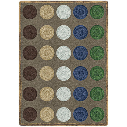 Kid Essentials Mindful Seating 10'9" x 13'2" Area Rug in Color Multi