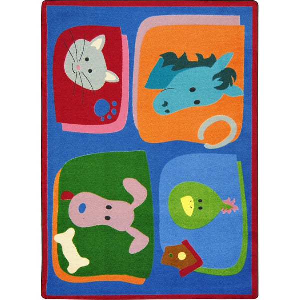 Kid Essentials My Favorite Animals 5'4" x 7'8" Area Rug in Color Multi