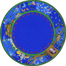 Kid Essentials Nature's Numbers 13'2" Round Area Rug in Color Multi
