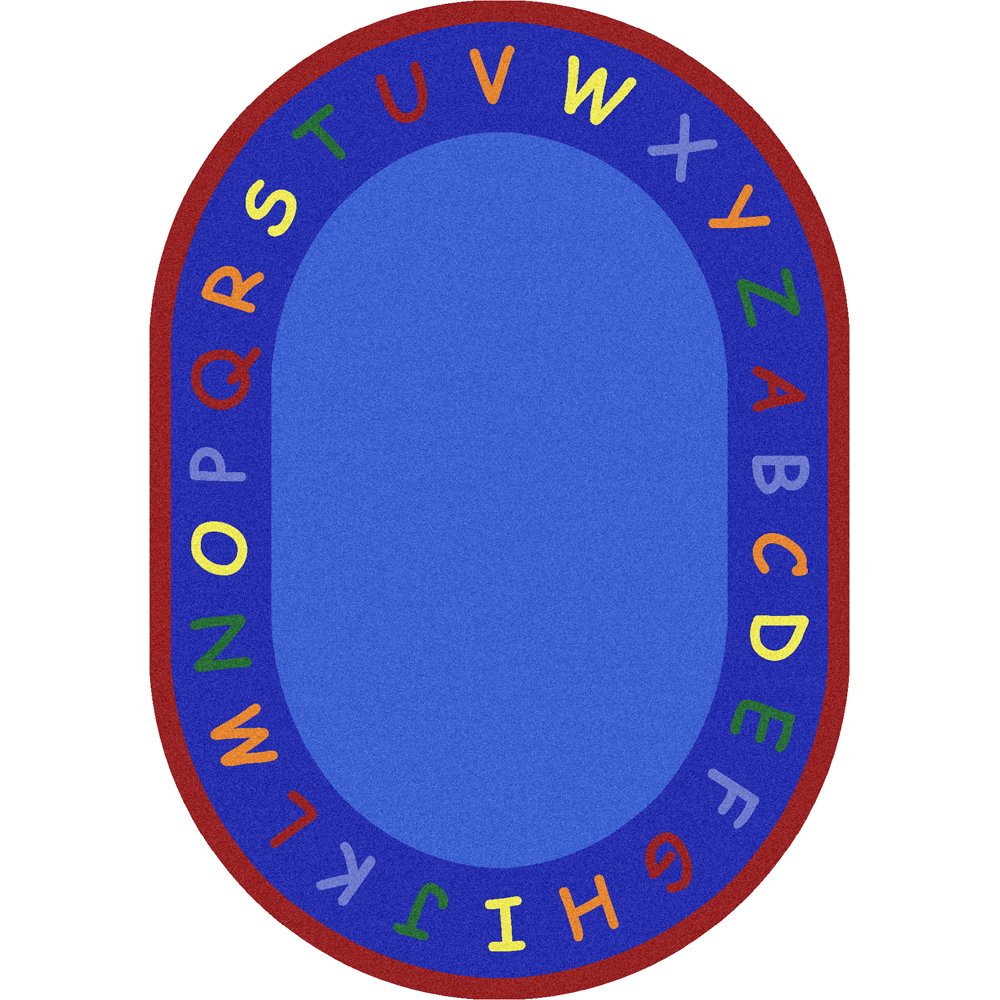 Kid Essentials New Beginnings 7'8" x 10'9" Oval Area Rug in Color Multi