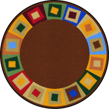 Kid Essentials Off Balance 13'2" Round Area Rug in Color Neutrals