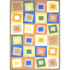 Kid Essentials Off Balance 5'4" x 7'8" Area Rug in Color Softs