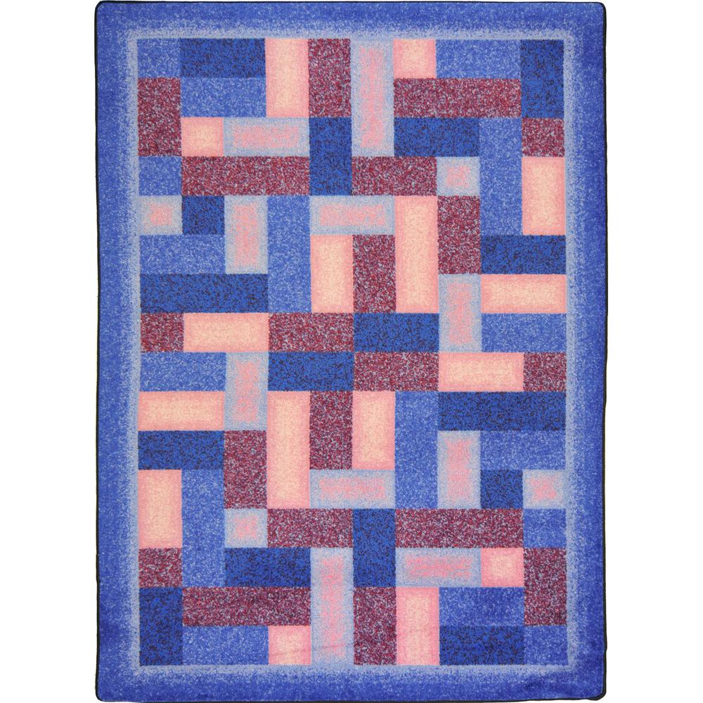 Kid Essentials Off Beat 5'4" x 7'8" Area Rug in Color Purple