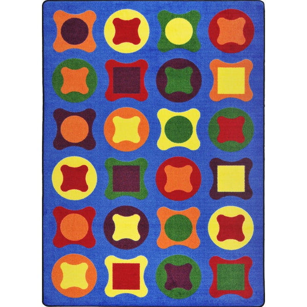 Kid Essentials Perfect Fit 7'8" x 10'9" Area Rug in Color Multi