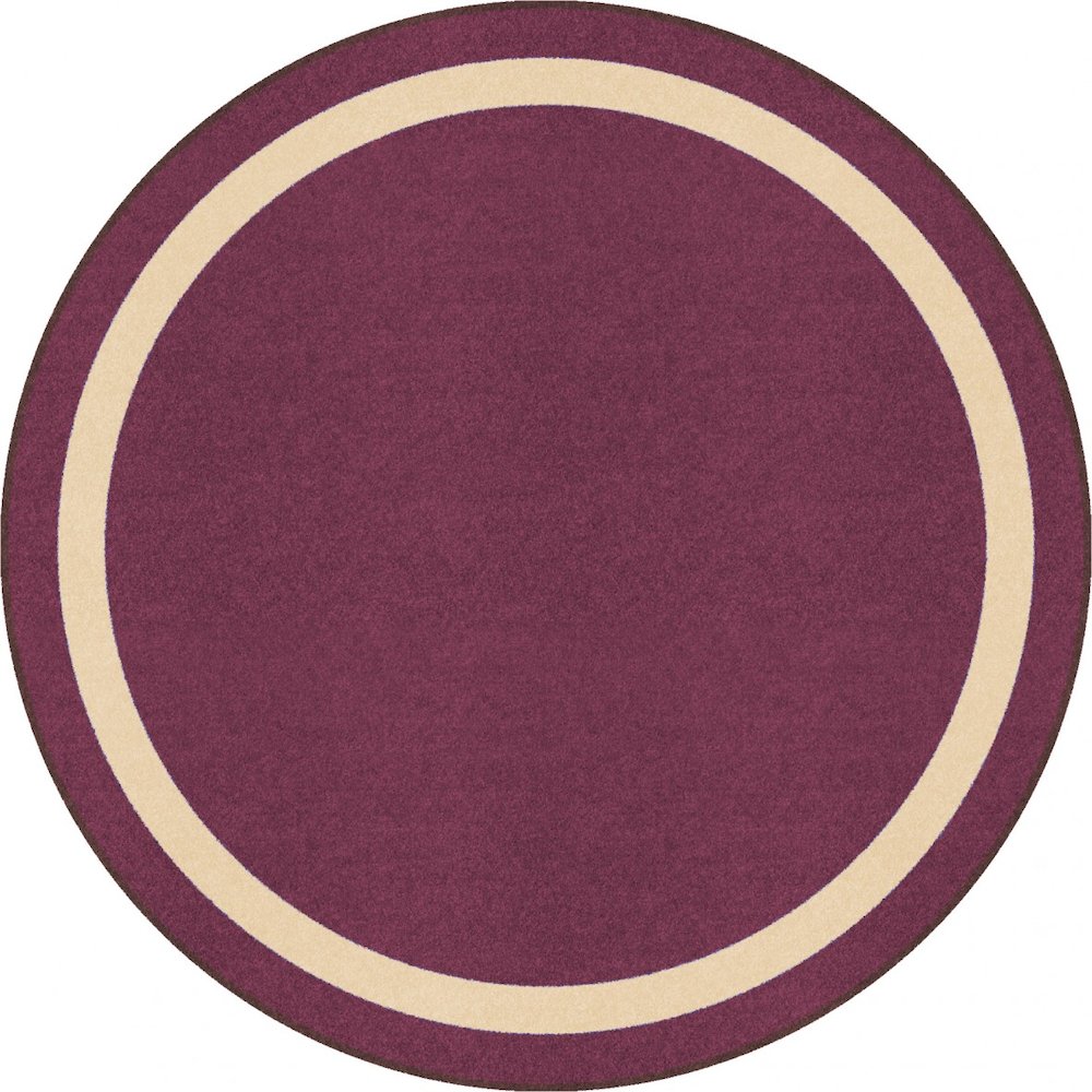 Kid Essentials Portrait 5'4" Round Area Rug in Color Heather