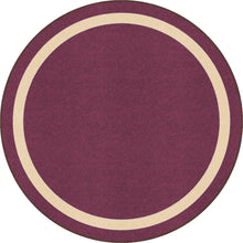 Kid Essentials Portrait 5'4" Round Area Rug in Color Heather