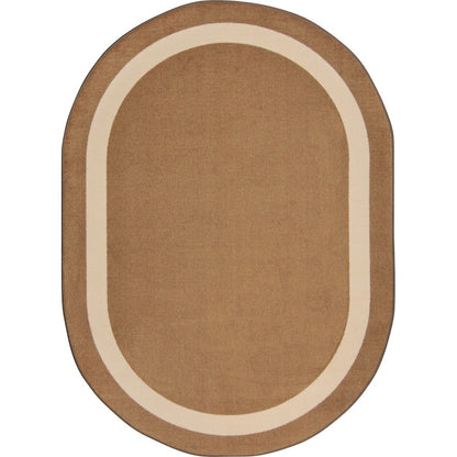 Kid Essentials Portrait 7'8" x 10'9" Oval Area Rug in Color Mocha