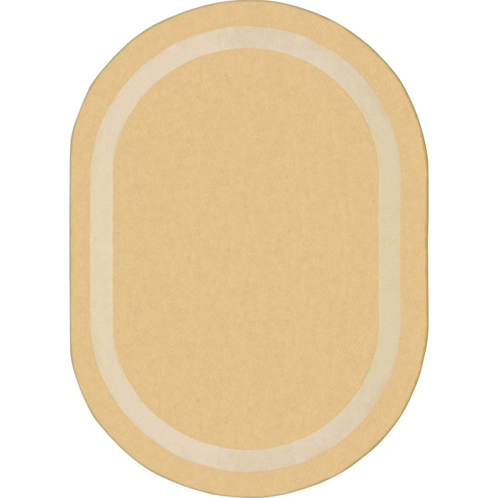 Kid Essentials Portrait 7'8" x 10'9" Oval Area Rug in Color Sandstone