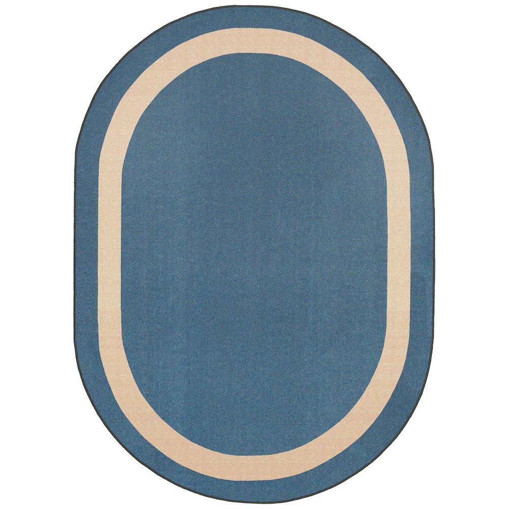 Kid Essentials Portrait 7'8" x 10'9" Oval Area Rug in Color Seaside