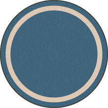 Kid Essentials Portrait 5'4" Round Area Rug in Color Seaside