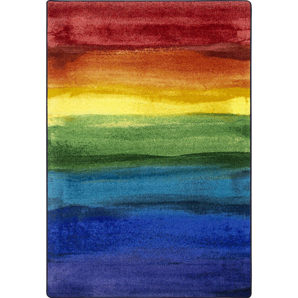 Kid Essentials Rainbow Magic 7'8" x 10'9" Area Rug in Color Rainbow