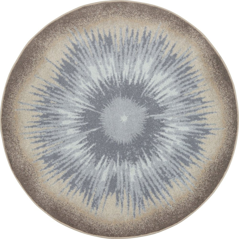 Kid Essentials Rare Earth 7'7" Round Area Rug in Color Sandstone