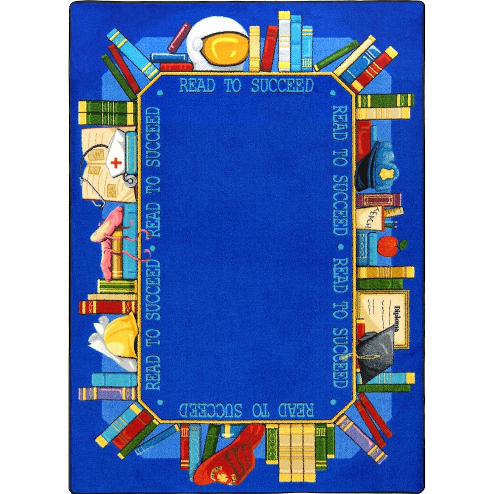 Kid Essentials Read to Succeed 5'4" x 7'8" Area Rug in Color Multi