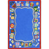 Kid Essentials Reading Train 7'8" x 10'9" Area Rug in Color Multi