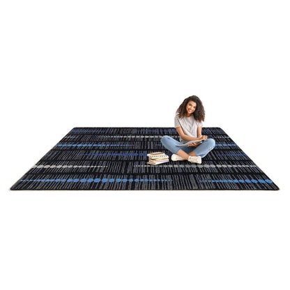 Kid Essentials Recoil 5'4" x 7'8" Area Rug in Color Sapphire