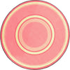 Kid Essentials Ripples 5'4" Round Area Rug in Color Pretty Pink