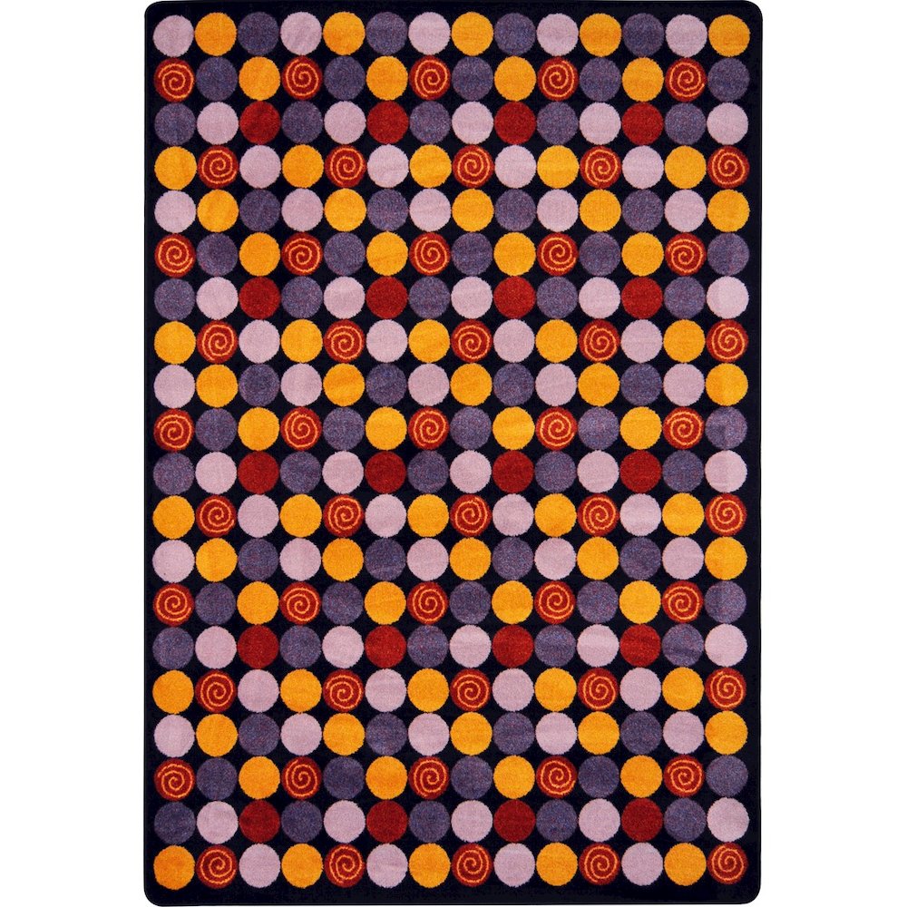 Kid Essentials Roundabout 5'4" x 7'8" Area Rug in Color Plum