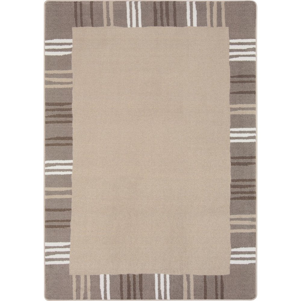 Kid Essentials Seeing Stripes 7'8" x 10'9" Area Rug in Color Neutral