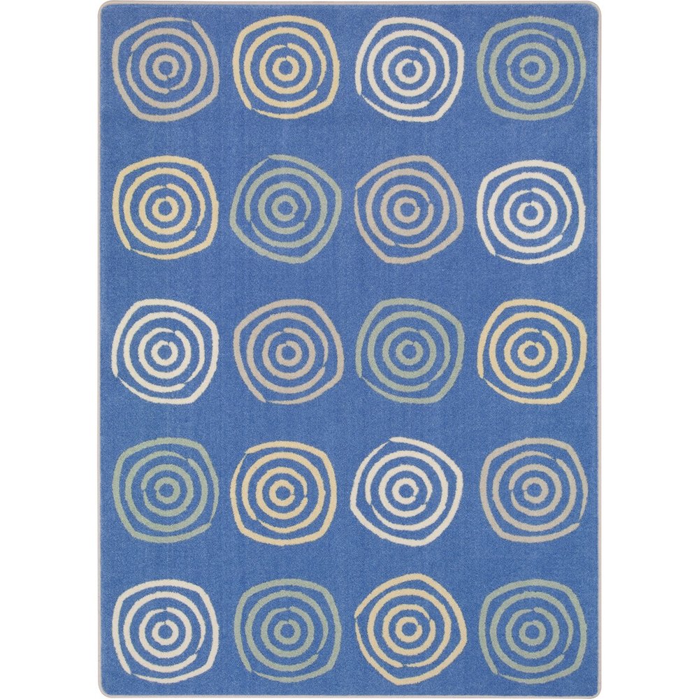 Kid Essentials Simply Swirls 7'8" x 10'9" Area Rug in Color Pastel