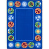 Kid Essentials Sit Around the Seasons 7'8" x 10'9" Area Rug in Color Multi