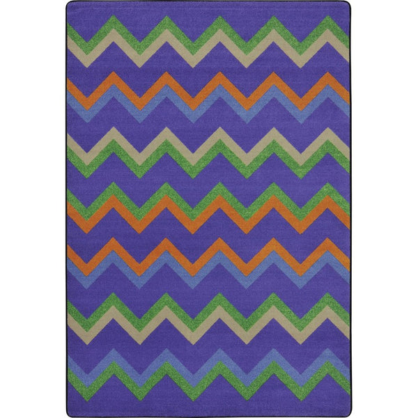 Kid Essentials Sonic 7'8" x 10'9" Area Rug in Color Violet