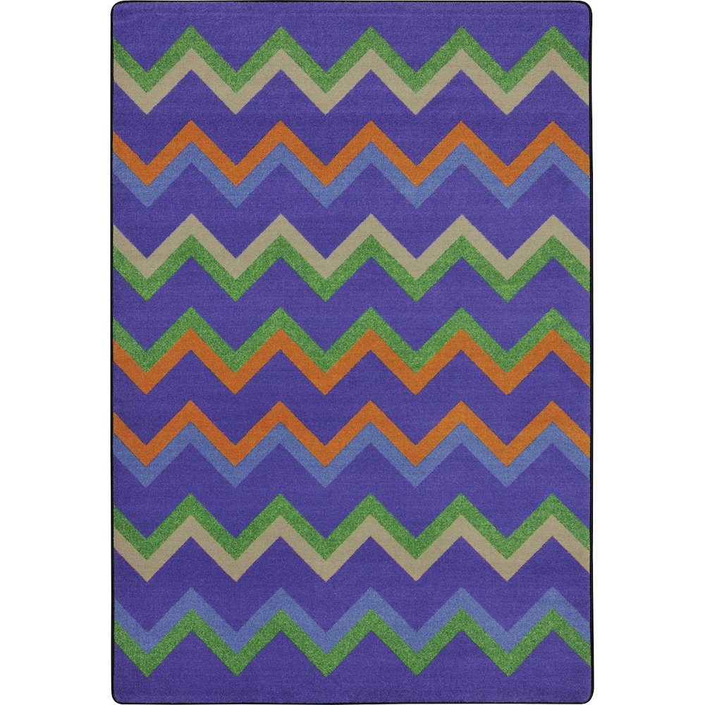 Kid Essentials Sonic 7'8" x 10'9" Area Rug in Color Violet