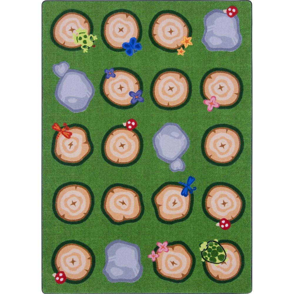 Kid Essentials Stumped 7'8" x 10'9" Area Rug in Color Multi