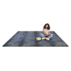 Kid Essentials Surface Tension 5'4" x 7'8" Area Rug in Color Marine